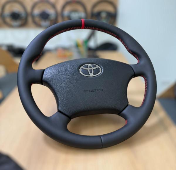 Toyota Land Cruiser Lenkrad neu beziehen i Toyota Land Cruiser Lenkrad neu beziehen i